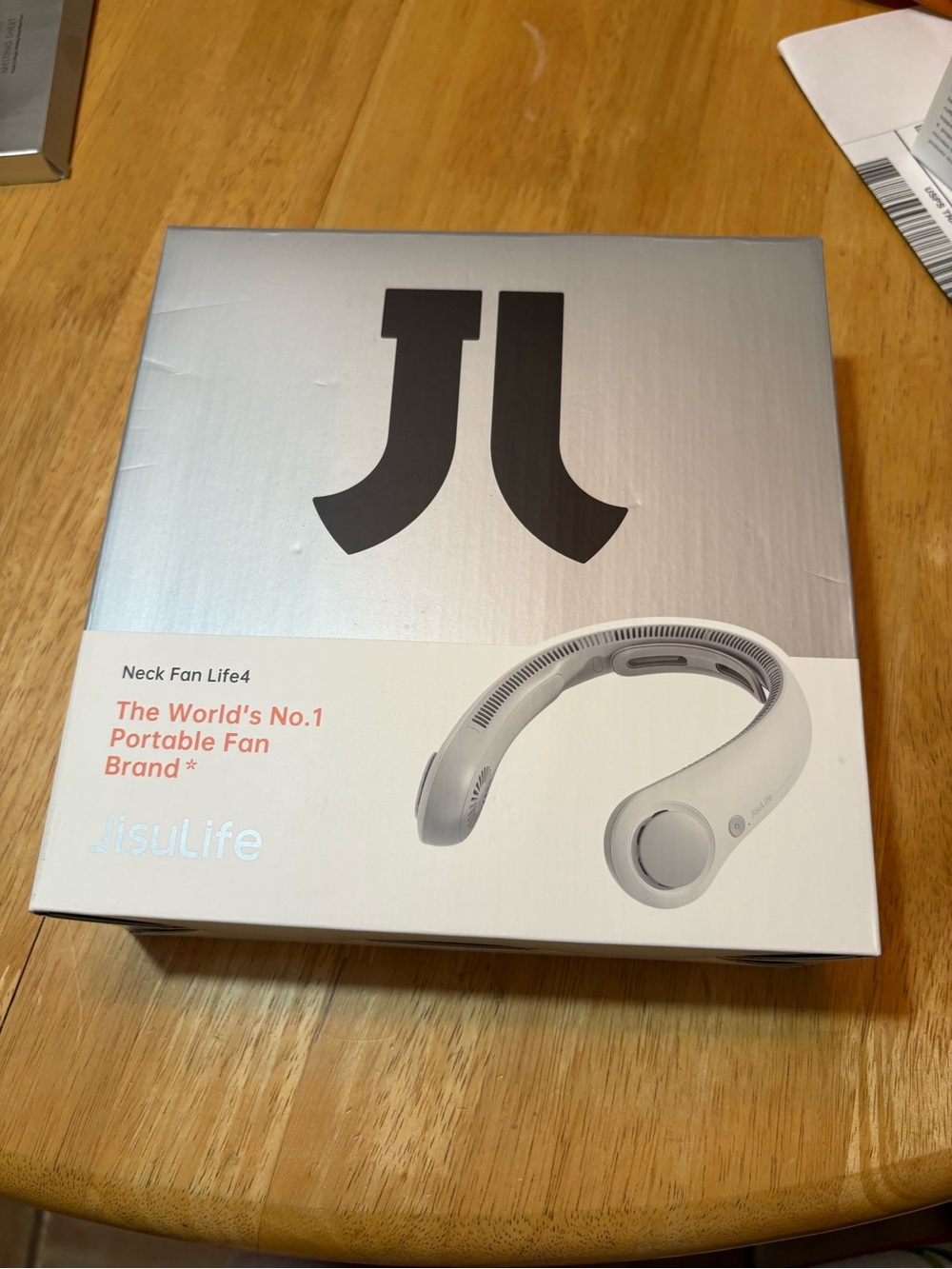 TWO JisuLife4 Portable Neck Fans-Gray-New in Boxes-lasts 4 quarters!๐ - Picture 5 of 6